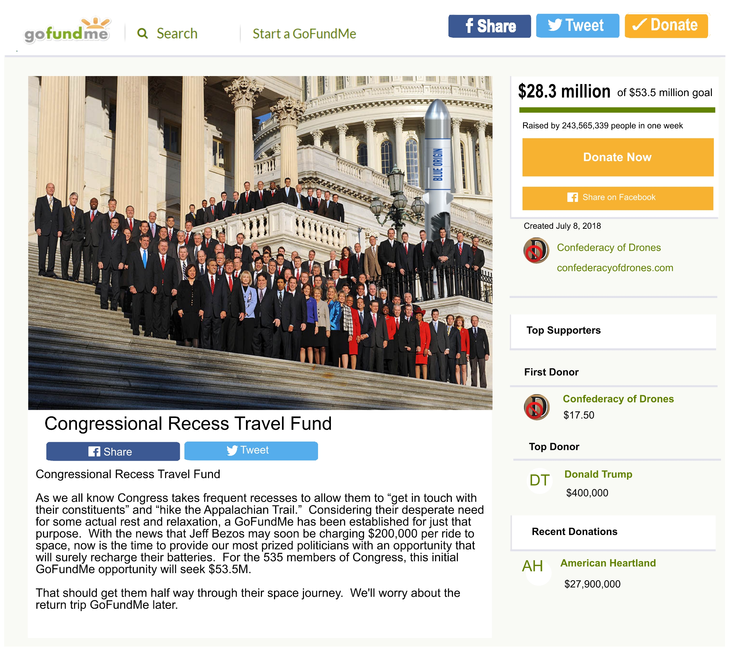 Congressmen gofundme lr